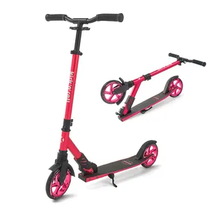 Trottinette à pied en aluminium, trottinette pliable avec Suspension réglable en hauteur pour les 6 ans et plus