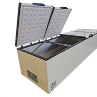 Congélateur commercial à air froid en acier inoxydable grande capacité coffre supérieur