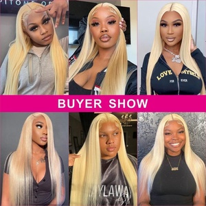 Perruques brésiliennes lisses, os soyeux, bon marché, 13x4, 613 HD, Full Lace Wig, cheveux humains, 32 pouces, perruques <span class=keywords><strong>Alibaba</strong></span> - Product Image 6