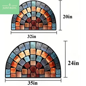 Tappetino <span class=keywords><strong>di</strong></span> cristallo in velluto Semi-cerchio ingresso antiscivolo <span class=keywords><strong>tappeto</strong></span> <span class=keywords><strong>di</strong></span> benvenuto <span class=keywords><strong>per</strong></span> il bagno porta d'ingresso moderna decorazione <span class=keywords><strong>per</strong></span> la <span class=keywords><strong>casa</strong></span> <span class=keywords><strong>tappeto</strong></span> - Product Image 2