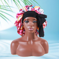 Bonnet en satin personnalisé SongMay avec logo, foulards pour cheveux de 40 cm de long, grande tresse avec lien, pour unisexe, toutes saisons, utilisation en extérieur