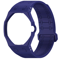 Upro Premium Silikon-Modifikationskit für AP-swatch Royal Pop Taschenuhr zur Umwandlung in Armbanduhr Sport Wasserdichtes Uhrenarmband