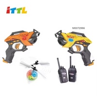 Jouet ITTL : Pistolet de combat à piles, talkie-walkie et avion sensible au mouvement