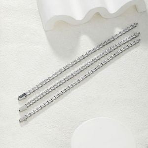 Bracelets Tennis Délicats en Acier Inoxydable 316L, Zircon, Anti-ternissement, Étanche, Style Hip-Hop, pour Hommes et Femmes - Product Image 2