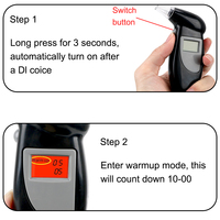 Capteur d'alcootest de voiture Portable haute précision numérique LCD affichage testeur d'haleine outils de véhicule