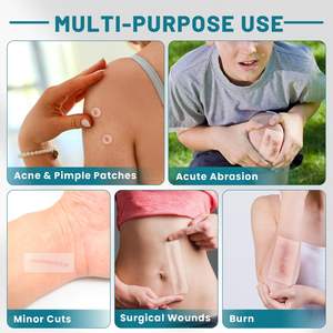 חיתוך עד גודל עמיד למים במיוחד אולטרה סופג תחבושות דבק עצמי גדול נוסף גדול תחבושות הידרוקולואיד גלגול לטיפול בפצע - Product Image 4