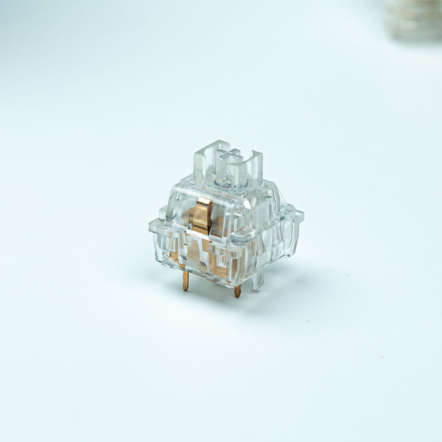 Transparent 5-pin Mechanical Keyboard Hot-swappable Feibing Switches Low-pressure Linear Supports Custom Switch Buttons DIY Toys