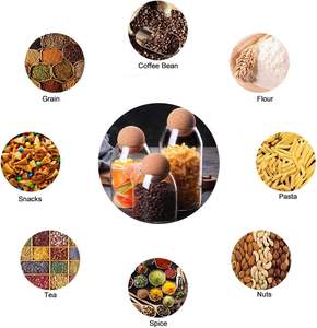 Most Popular Luxury 5oz 8oz 16oz Unique Cute Candle Borosilicate Glass Ball Candle Jars with Wood Cork <b>Lid</b> - Product Image 3