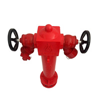 Hydrant d'incendie à poteau de norme britannique, système de protection incendie extérieur au sol, équipement d'alimentation en eau