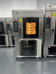 Forno Elettrico Commerciale Rotante a Carrello per la Cottura di Pane Pita e <span class=keywords><strong>Pizza</strong></span>, Capacità 5 Teglie, Nuova Elevata Produttività per Farina e Frutta Secca - Product Image 3