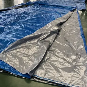 Parasol de tela tejida de plástico para tienda, lona impermeable laminada de HDPE para prevenir la lluvia