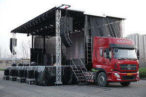 40ft * 29ft Hydraulique Mobile Stage Semi-<span class=keywords><strong>Remorque</strong></span> pour Activités de Plein Air Campagnes Elections Evangelism - Product Image 2