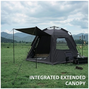 Tenda Esagonale Stile Yurt Doppia Quattro Stagioni Pieghevole Portatile da Campeggio Rinforzata in Tessuto Oxford Impermeabile 1500-2000mm - Product Image 4