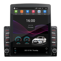 Autoradio universel 9,5 pouces avec écran IPS, unité centrale 4 cœurs, stéréo de voiture, GPS, vidéo, Carplay, Android Auto, lecteur DVD de voiture avec boutons