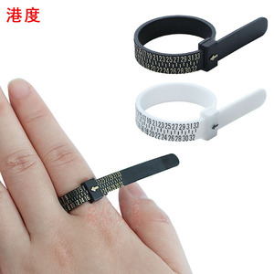 Ring Size <b>Measuring</b> Tape Plastic Adjustable Finger Gauge For Jewelry Sizing <b>Tool</b> - Product Image 1