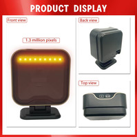 JOAD Scanner de codes 1D/2D haute performance USB CMOS 200/m Lecteur de codes-barres de supermarché haute résolution (1280x1024) Noir SDK Stock