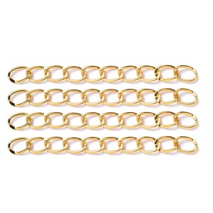 Chain Extension Link 5cm 7cm Iron Plated Jewelry Findings For Necklace Bracelet DIY Accessories Silver Gold Rose Gold Gunmetal - Product Image 2