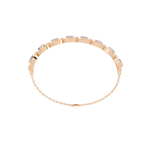Nuevo diseño elegante para pulsera de diamantes cultivada en laboratorio para mujer en oro sólido de 10K a 18K, tamaños personalizables de cuatro puntas - Product Image 3