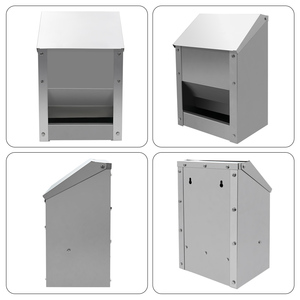 Comedero y comedero de acero inoxidable para uso doméstico, caja de alimentación automática especial para granjas de pollos - Product Image 5