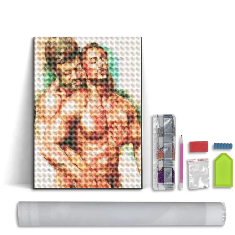 Arte desnudo taladro completo diamante pintura 5d Diy personalizado Mural de entretenimiento para adultos entretenimiento pintura mosaico hombre Gay desnudo pintura