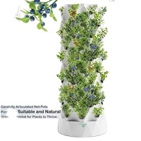 Sistema de Plantación Automática con Riego FM China, Jardín Hidropónico Vertical, Torre de Piña, Luz de Cultivo LED de 1000w - Product Image 3