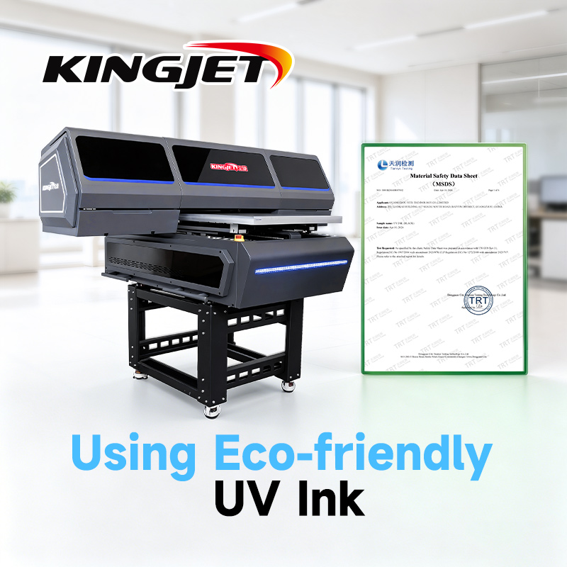 Kingjet Tin Plate Printing Machines Ceramic Metal Any Surface Uv Flatbed Printer