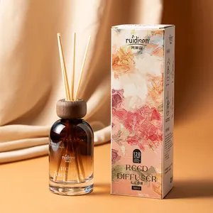 160 ML ready to ship color gift box in store different perfumes glass bottle decoration Reed Diffuser