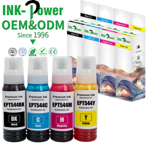 <span class=keywords><strong>INK</strong></span>-POWER 补充墨水 EPT T544 桌面瓶装染料墨水 适用于爱普生 L3110 L3156 L3106 L3119 L3158 L3118 L3108 桌面打印机 - Product Image 1