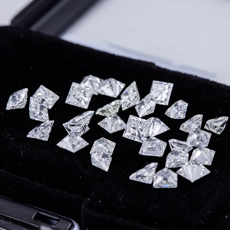 メッシジェムズメリーサイズDEFVSスクエアカット1.5x1.5-4.25x4.25mmラボ成長ダイヤモンド