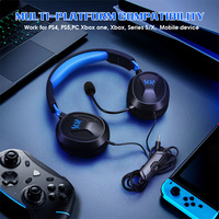 Casque de jeu G3100 supra-auriculaire avec microphone, écouteurs confortables pour PS5, PS4, Switch, appareils mobiles et PC