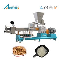 Ligne de production de riz enrichi nutritionnellement, extrudeuse de riz artificiel, machine à fabriquer du riz instantané