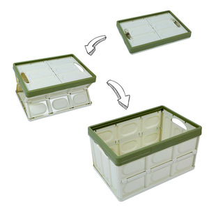 Caja de almacenamiento <span class=keywords><strong>plegable</strong></span> multifuncional para maletero de <span class=keywords><strong>coche</strong></span>, organizador para el hogar con suministros de plástico para una organización eficiente del maletero del <span class=keywords><strong>coche</strong></span> - Product Image 4