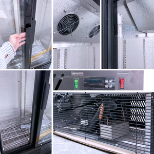 Congelador Vertical de Doble Puerta de Vidrio para Tienda de Conveniencia, Refrigerador para Helados, Enfriamiento por Aire, 1200L, Control Digital - Product Image 6