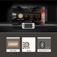 Le plus récent Retroid Pocket 4 Pro Console de jeu portable 3D Hall Stick Support WI-FI Bluetooth 5000mAh Active Cooling Retro Game Player
