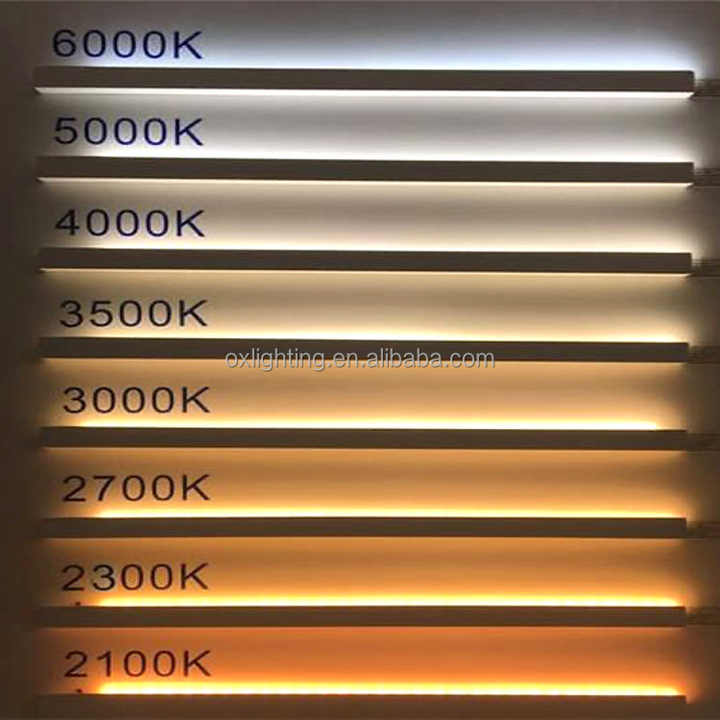 Starre LED-Licht leiste 8mm 50CM 70CM 1M 12V 24V 2700k 120leds SMD 2835 Weiße harte starre LED-Leiste für Decken zähler