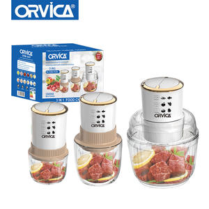 Hachoir à viande électrique 3-en-1 multifonction avec bol en verre, mixeur et coupe-aliments – Vente directe usine - Product Image 4