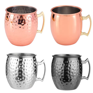 Khuyến Mại Chất Lượng Cao Thanh <span class=keywords><strong>Paarty</strong></span> Cấp Thực Phẩm 530Ml Thép Không Gỉ Màu Đen Đồng Uống Cốc Cốc Đồng Với Biểu Tượng Tùy Chỉnh - Product Image 4