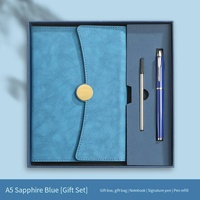 Ensemble cadeau de carnet et stylo en cuir PU de luxe personnalisé avec impression en relief, logo d'entreprise, promotionnel, économique, marque Fangda