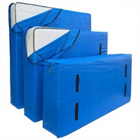 Sac de rangement pour vêtements robuste DS3906, housse de protection réutilisable avec poignées, matériau PE compressé sous vide, écologique, pliable