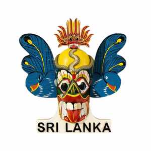 Ensemble d'aimants de réfrigérateur en résine imprimés UV, motif masque traditionnel du Sri Lanka, souvenir culturel et décoration intérieure - Product Image 2