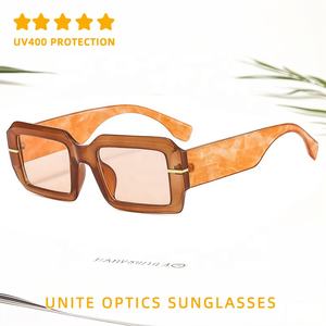 نظارات شمسية جديدة رائجة بشعار مخصص وعصرية للرجال والنساء كلاسيكية مربعة نظارات شمسية بإطار أخضر زيتون - Product Image 4