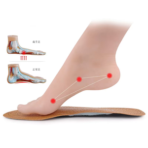Semelles orthopédiques en <span class=keywords><strong>cuir</strong></span> pour soutien de la voûte plantaire, pour pieds plats, soutien de la voûte plantaire, chaussures orthopédiques, <span class=keywords><strong>semelle</strong></span> pour hommes, femmes, enfants, pour jambes en O/X - Product Image 5