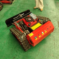 Tondeuse à gazon robotisée industrielle haute puissance, hybride, télécommande sans fil, lame à tambour réglable, rapide