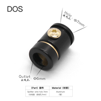 Adaptateur de prise stéréo équilibrée plaqué or DOS pour connecteurs de casque 2,5/3,5/4,4 mm - Neuf