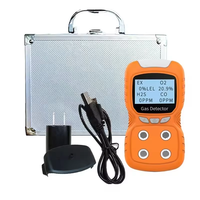 Détecteur de gaz multi-sensoriel portable 4 en 1 certifié CE, détecteur de gaz industriel portable H2S O2 CO LEL pour l'exploitation minière et les espaces confinés