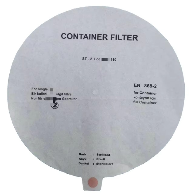 Sterilization Container Filter Round With Steam Indicator Paper Filter Disposable Medical Paper Filters