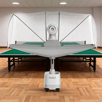 Machine d'entraînement au tennis de table portable AI dora Max, lanceur de balles automatique avec filet de récupération