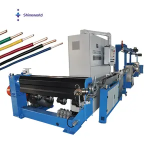 Shineworld automatic Spiral Electric Making Copper Wire Extruding Electrical Manufacturing Machine Cable