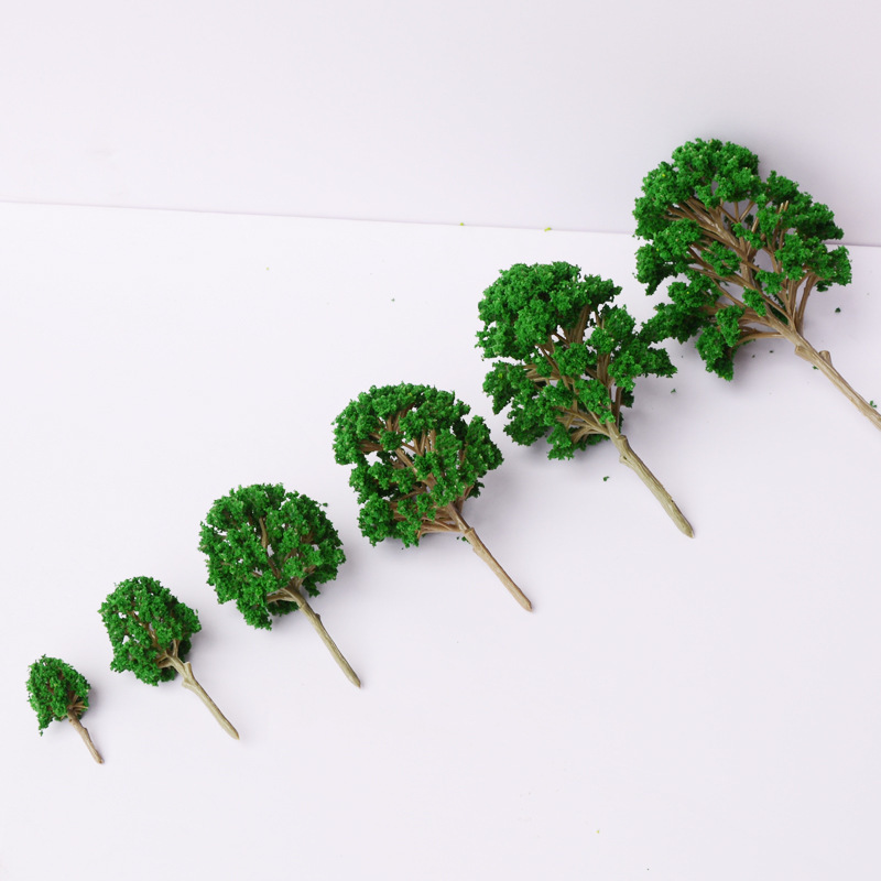 Lot De 20 Arbres Miniatures En Plastique – Échelle N 1:160 – Hauteur 7,5 Cm – Pour Dioramas, Chemins De Fer, Maquettes