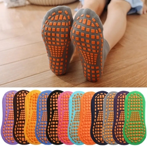 Popular Custom Wholesale YOGA Sports <strong>Sock</strong> <strong>Kids</strong> Children Adults Men Women Non Slip Antislip Trampoline Jump <strong>Grip</strong> <strong>Sock</strong> - Product Image 4
